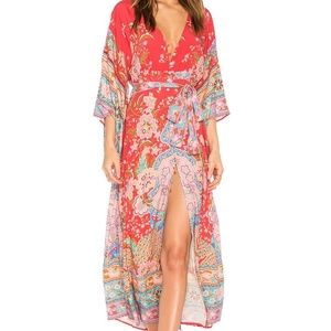 Spell & The Gypsy Lotus 🪷 Peacock Kimono gown BNWT